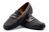 Bill Safari Bison Penny Loafers - Charcoal