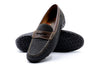 Bill Safari Bison Penny Loafers - Charcoal