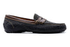 Bill Safari Bison Penny Loafers - Charcoal