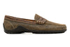 Bill Suede Penny Loafers - Old Clay