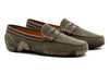 Bill Suede Leather Penny Loafers - Dark Olive