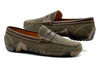 Bill Suede Leather Penny Loafers - Dark Olive