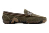 Bill Suede Leather Penny Loafers - Dark Olive