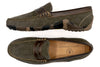 Bill Suede Leather Penny Loafers - Dark Olive