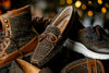 Cozy Country Harris Tweed Bow Tie Slipper - Scottish Moss