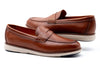 Countryaire Saddle Leather Penny Loafers - Whiskey