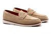 Countryaire Suede Penny Loafers - Khaki