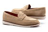 Countryaire Suede Penny Loafers - Khaki