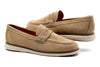 CountryAire Suede Penny Loafers - Khaki
