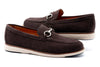CountryAire Suede Horse Bit Loafers - Walnut