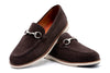 CountryAire Suede Horse Bit Loafers - Walnut