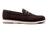 CountryAire Suede Horse Bit Loafers - Walnut