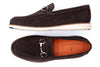 CountryAire Suede Horse Bit Loafers - Walnut