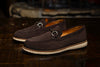 CountryAire Suede Horse Bit Loafers - Walnut
