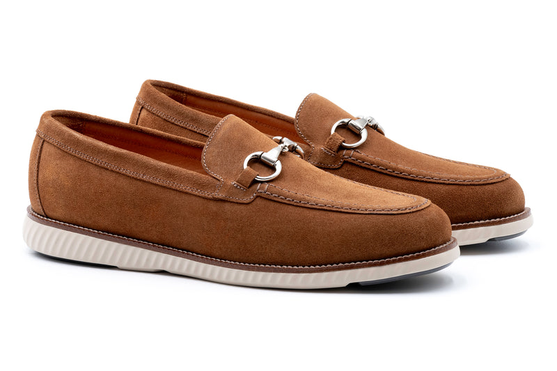 Countryaire Suede Horse Bit Loafers - French Roast