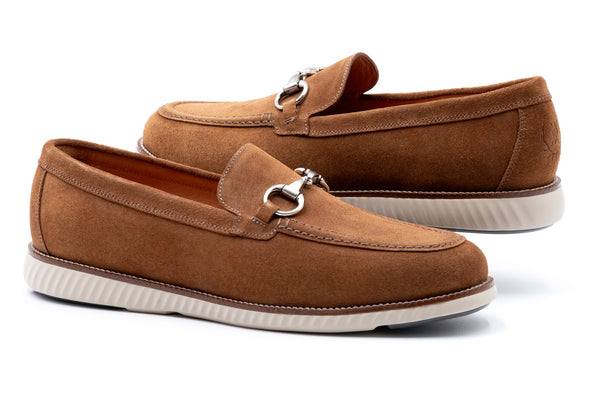 Countryaire Suede Horse Bit Loafers - French Roast