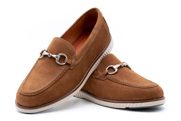Countryaire Suede Horse Bit Loafers - French Roast
