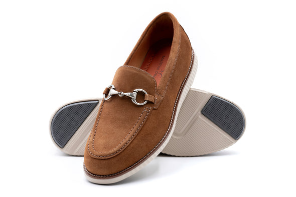 Countryaire Suede Horse Bit Loafers - French Roast
