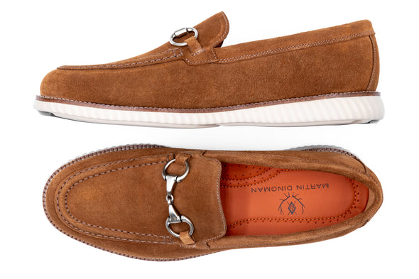 Countryaire Suede Horse Bit Loafers - French Roast