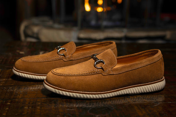 Countryaire Suede Horse Bit Loafers - French Roast