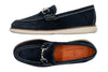CountryAire Suede Horse Bit Loafers -  Navy