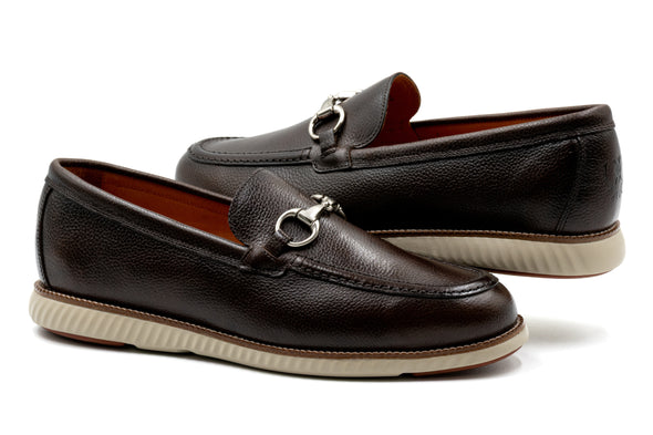 CountryAire Pebble Grain Leather Horse Bit - Walnut