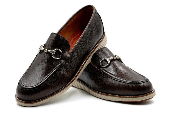 CountryAire Pebble Grain Leather Horse Bit - Walnut