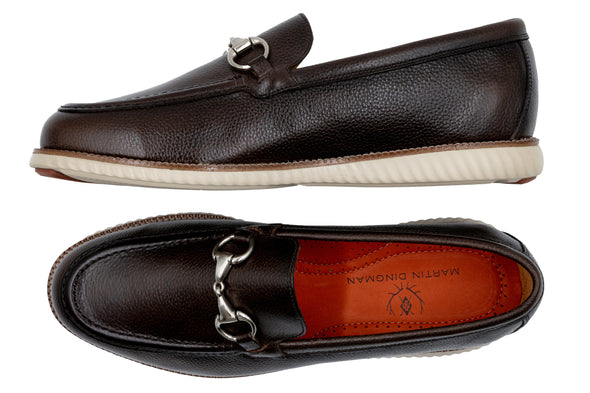 CountryAire Pebble Grain Leather Horse Bit - Walnut