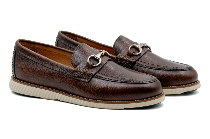 CountryAire Pebble Grain Leather Horse Bit - Oak
