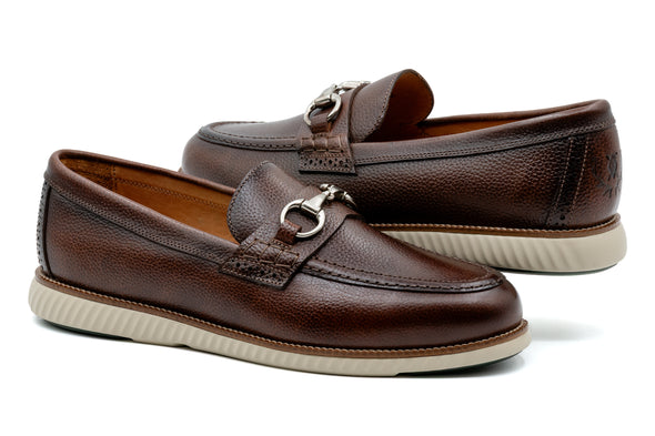 CountryAire Pebble Grain Leather Horse Bit - Oak