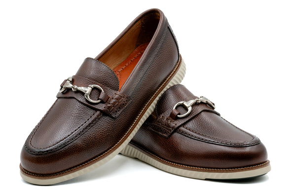 CountryAire Pebble Grain Leather Horse Bit - Oak