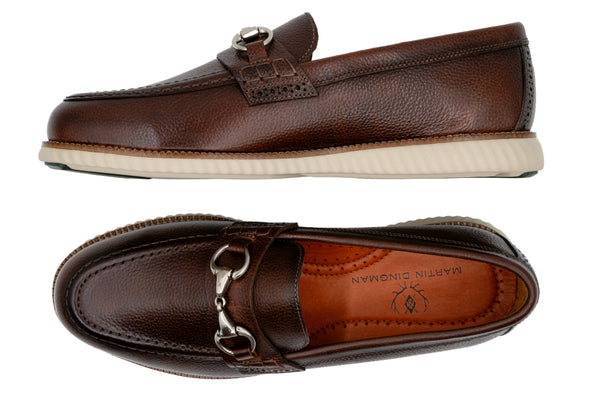 CountryAire Pebble Grain Leather Horse Bit - Oak
