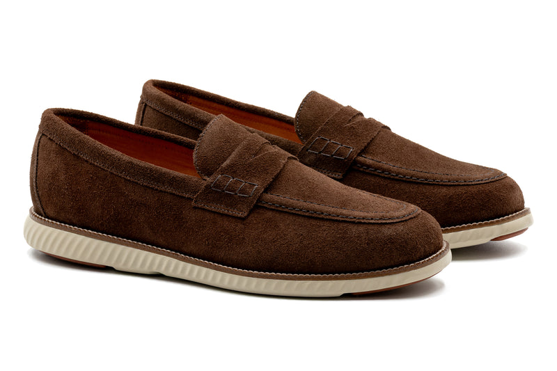 CountryAire Suede Penny Loafer - Briar Brown