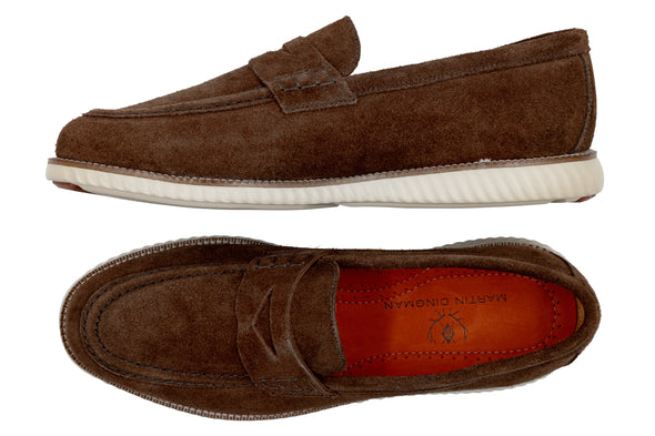 CountryAire Suede Penny Loafer - Briar Brown