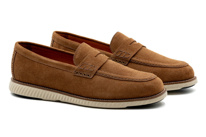 CountryAire Suede Penny Loafer - French Roast
