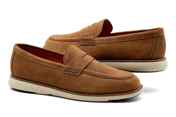 CountryAire Suede Penny Loafer - French Roast