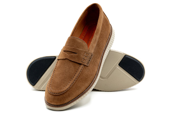 CountryAire Suede Penny Loafer - French Roast