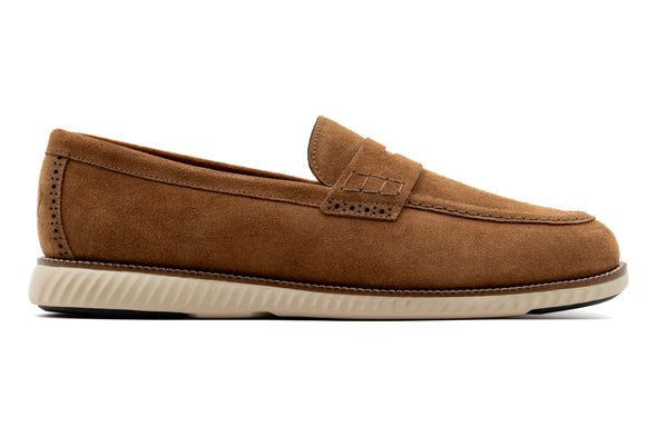 CountryAire Suede Penny Loafer - French Roast