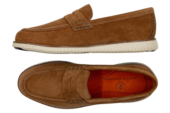 CountryAire Suede Penny Loafer - French Roast