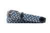 Newport Woven Italian Rayon Elastic Belt - Navy Multi