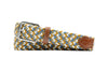 Newport Woven Italian Rayon Elastic Belt - Pina Colada Multi