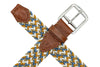 Newport Woven Italian Rayon Elastic Belt - Pina Colada Multi