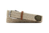 Sarasota Braided Italian Linen and Elastic Belt - Beach