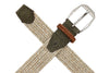Sarasota Braided Italian Linen and Elastic Belt - Beach