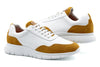 Madison Tumbled Glove Leather Trainer - Sunflower