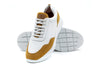 Madison Tumbled Glove Leather Trainer - Sunflower
