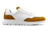 Madison Tumbled Glove Leather Trainer - Sunflower