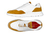 Madison Tumbled Glove Leather Trainer - Sunflower