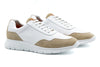 Madison Tumbled Glove Leather Trainer - Sand