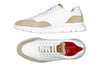 Madison Tumbled Glove Leather Trainer - Sand